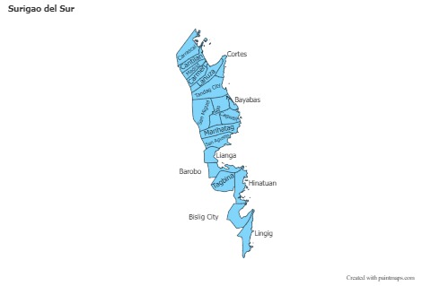 Sample Maps for Surigao del Sur (blue)