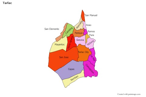Sample Maps for Tarlac (colored)