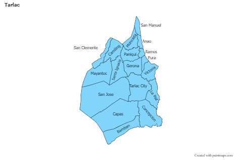 Sample Maps for Tarlac (blue)