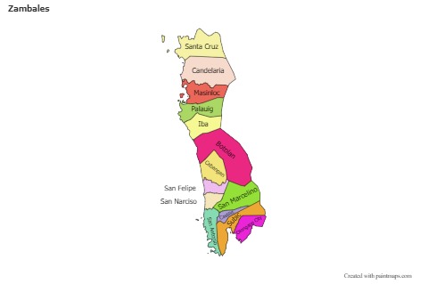 Sample Maps for Zambales (colored)