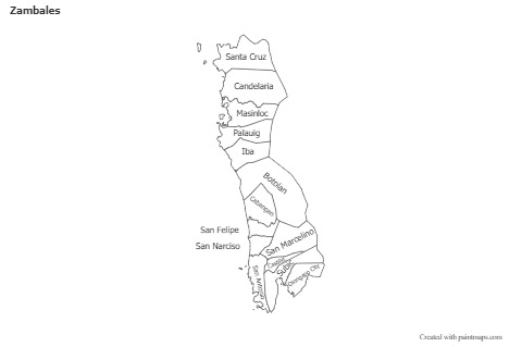 Sample Maps for Zambales (black-white)