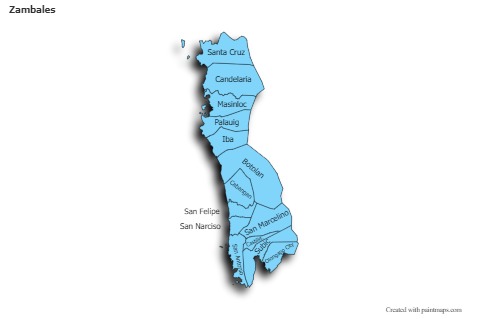 Sample Maps for Zambales (blue,shadowy)