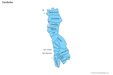 Sample Maps for Zambales (blue)