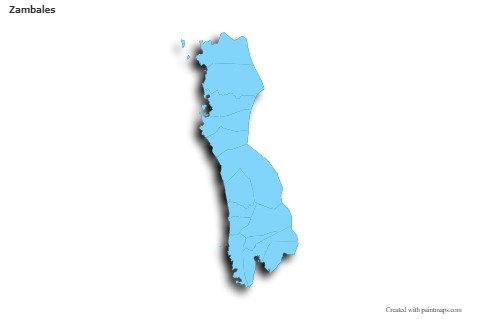 Sample Maps for Zambales (blue,outline,shadowy)