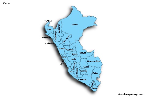 Sample Maps for Peru (blue,shadowy)