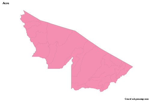 Exemplos de mapas para Acre (rosa,contorno)