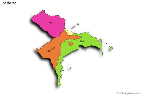 Sample Maps for Absheron (colored,shadowy)