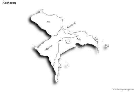 Sample Maps for Absheron (black-white,shadowy)
