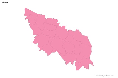 Sample Maps for Aran (pink,outline)