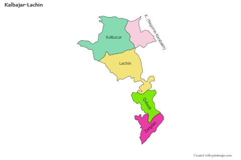 Contoh Peta untuk Kalbajar-Lachin (berwarna)