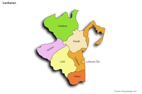Sample Maps for Lankaran (colored,shadowy)