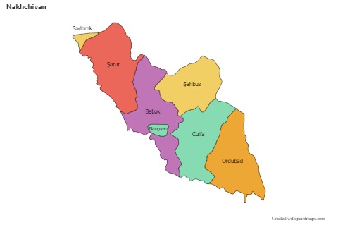 Sample Maps for Nakhchivan (colored)