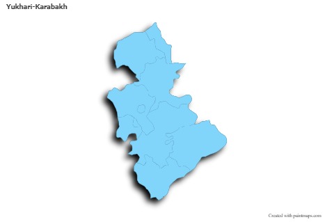 Sample Maps for Yukhari-Karabakh (blue,outline,shadowy)