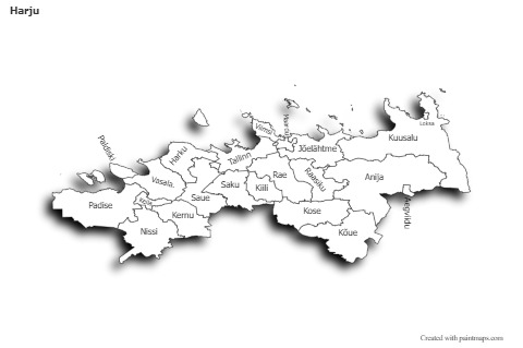Sample Maps for Harju (black-white,shadowy)