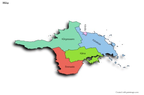 Sample Maps for Hiiu (colored,shadowy)