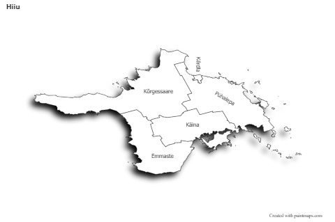 Sample Maps for Hiiu (black-white,shadowy)