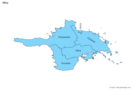 Sample Maps for Hiiu (blue)