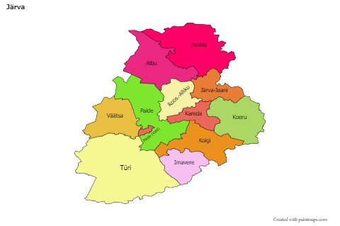Sample Maps for Järva (colored)