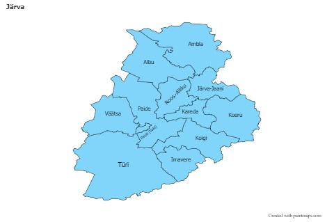 Sample Maps for Järva (blue)