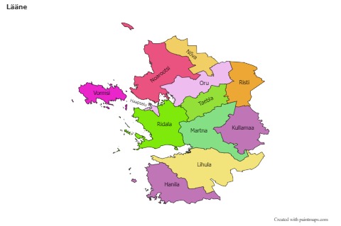 Sample Maps for Lääne (black-white,shadowy)