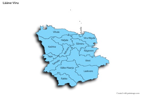 Sample Maps for Lääne-Viru (blue,shadowy)