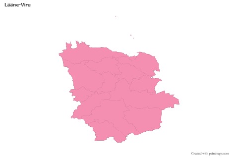 Sample Maps for Lääne-Viru (pink,outline)