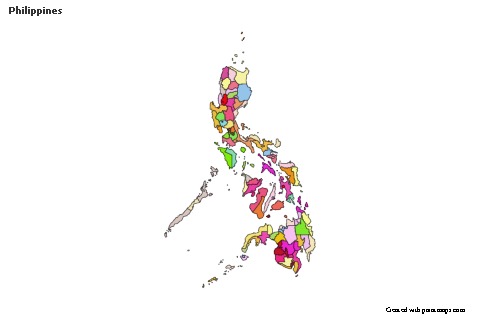 Contoh Peta untuk Filipina (berwarna)