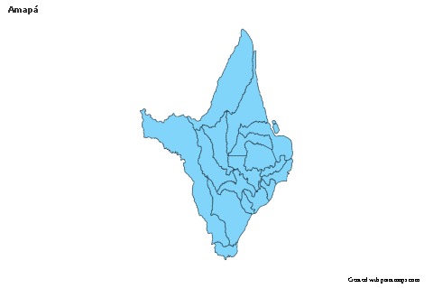 Contoh Peta untuk Amapá (biru)