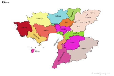 Sample Maps for Pärnu (colored)