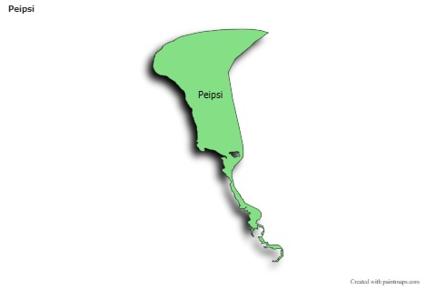 Contoh Peta untuk Peipsi (berwarna,bayangan)