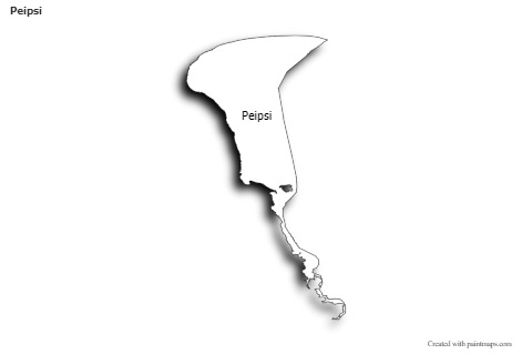 Contoh Peta untuk Peipsi (hitam-putih,bayangan)