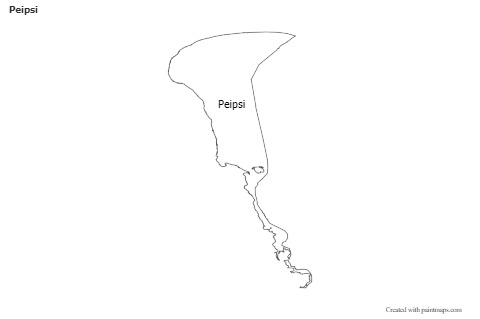 Contoh Peta untuk Peipsi (hitam-putih)