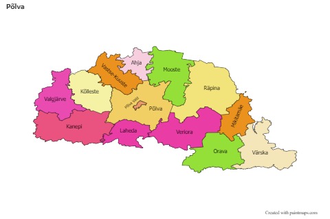 Sample Maps for Põlva (colored)