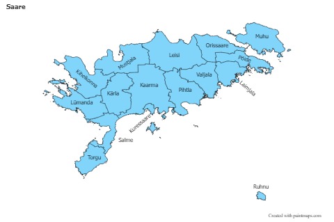 Contoh Peta untuk Saare (biru)