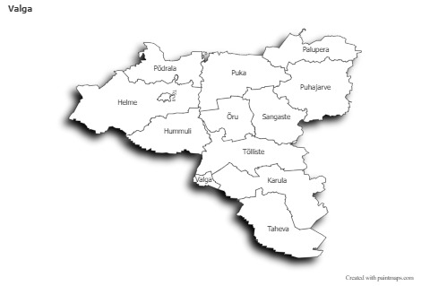 Sample Maps for Valga (black-white,shadowy)