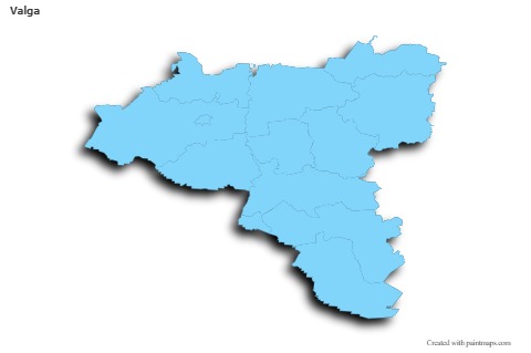 Sample Maps for Valga (blue,outline,shadowy)