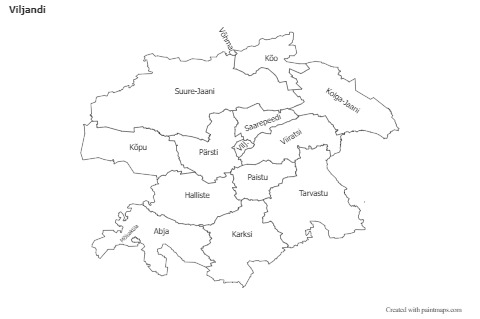 Sample Maps for Viljandi (black-white)