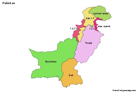 Sample Maps for Pakistan (colored)