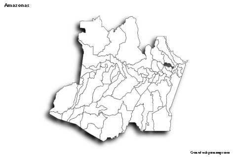 Mapas de muestra para Amazonas (blanco-negro,sombrío)