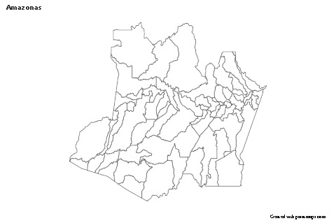 Mapas de muestra para Amazonas (blanco-negro)