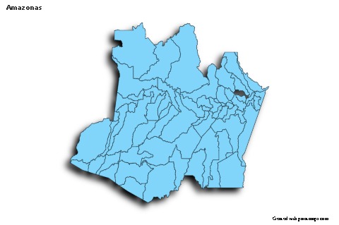 Mapas de muestra para Amazonas (azul,sombrío)