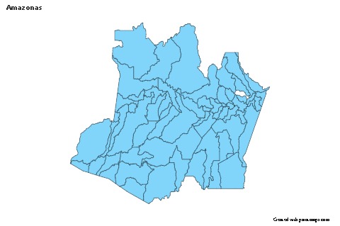 Mapas de muestra para Amazonas (azul)
