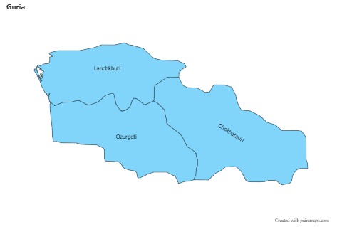 Sample Maps for Guria (blue)