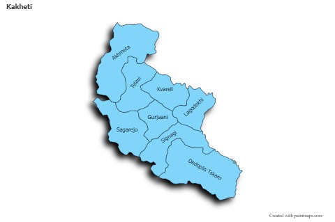 Sample Maps for Kakheti (blue,outline,shadowy)