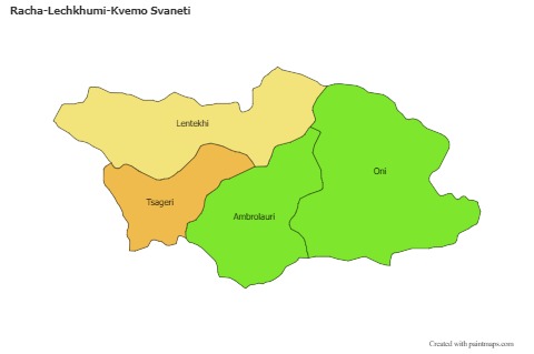 Contoh Peta untuk Racha-Lechkhumi-Kvemo Svaneti (berwarna)