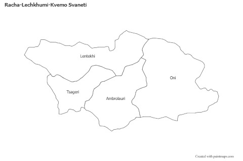 Contoh Peta untuk Racha-Lechkhumi-Kvemo Svaneti (hitam-putih)