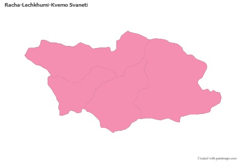 Contoh Peta untuk Racha-Lechkhumi-Kvemo Svaneti (merah jambu,garis besar)