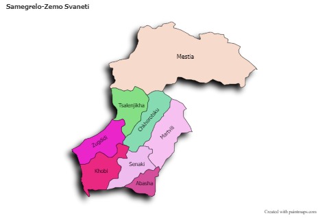 Sample Maps for Samegrelo-Zemo Svaneti (colored,shadowy)