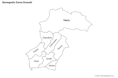 Sample Maps for Samegrelo-Zemo Svaneti (black-white)