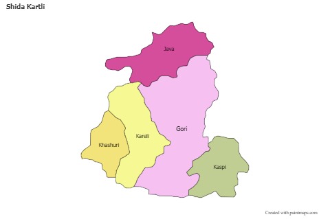 Sample Maps for Shida Kartli (colored)
